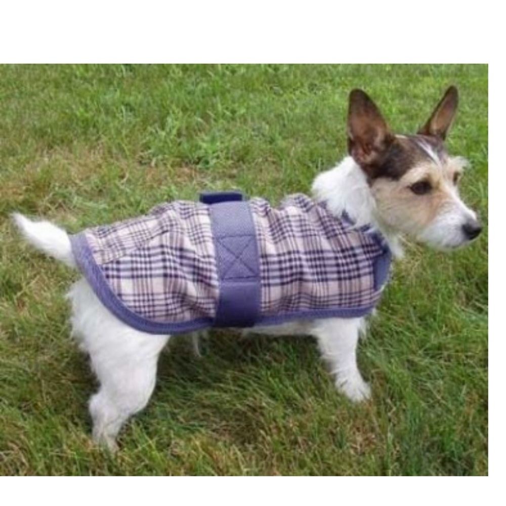 High Spirit Horseman's Plaid Fleece Lined Dog Blanket